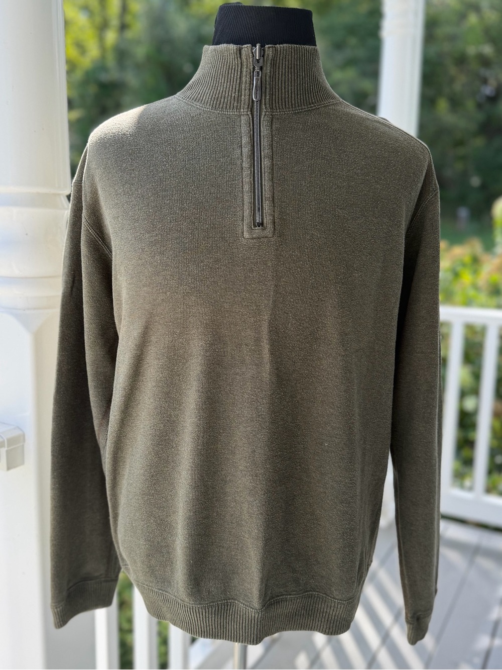 Tommy Bahama Flip Side Pro Reversible Half Zip Men’s XL 1/4 Zip Olive